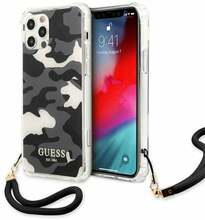 Telefoniümbris Guess GUHCP12MKSARBK Camo Collection, Apple iPhone 12/12 Pro, must