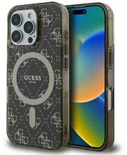 Telefoniümbris Guess IML 4G Background MagSafe GUHMP16XH4DTEW, Apple iPhone 16 Pro Max, pruun