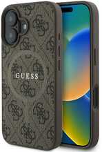 Telefoniümbris Guess PU Leather 4G Colored Ring MagSafe, Apple iPhone 16, pruun