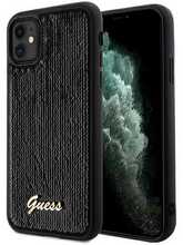 Telefoniümbris Guess Sequin Script Metal GUHCN61PSFDGSK, Apple iPhone 11/XR, must