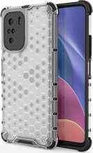 Telefoniümbris Hurtel Honeycomb, Xiaomi Redmi K40 Pro+/K40 Pro/K40/Poco F3, läbipaistev