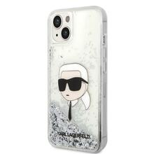 Telefoniümbris Karl Lagerfeld KLHCP14MLNKHCH Glitter Karl's Head, Apple iPhone 14 Plus, hõbedane