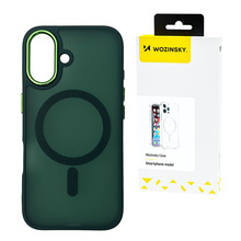 Telefoniümbris Wozinsky Fashion Case MagSafe, Samsung Galaxy S25+, roheline