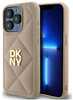 Telefoniümbris DKNY DKHCP15LPQDSLE Quilted Stack Logo, Apple iPhone 15 Pro, kollane