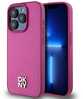 Telefoniümbris DKNY Leather Monogram Pattern Metal Logo MagSafe DKHMP15LPSHRPSP, Apple iPhone 15 Pro, roosa