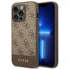 Guess GUHCP14LG4GLBR 4G Stripe Collection ümbris, Apple iPhone 14 Pro, pruun