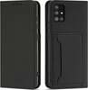 Hurtel magnetiline kaarditaskuga ümbris, Xiaomi Redmi Note 11, must