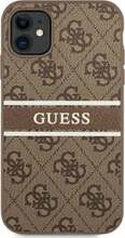 Telefoniümbris Guess GUHCN614GDBR 4G Printed Stripe, Apple iPhone 11, pruun