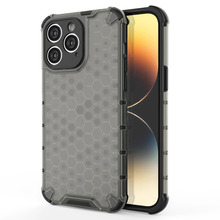 Hurtel Honeycomb telefoniümbris, Apple iPhone 14 Pro, soomustatud hübriid, must