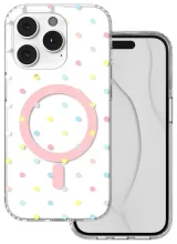 TFO Bubble Dots Mag ümbris, Apple iPhone 14 Pro, MagSafe, valge