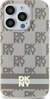 Telefoniümbris DKNY IML Checkered Mono Pattern & Printed Stripes MagSafe, Apple iPhone 15 Plus / 14 Plus, beež