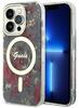 Telefoniümbris Guess Flower MagSafe GUHMP14LHCFWSA, Apple iPhone 14 Pro, roheline/khaki