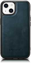 Telefoniümbris iCarer Leather Oil Wax WMI14220719-BU, Apple iPhone 14 Plus, sinine