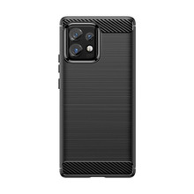 Silikoonümbris Hurtel Carbon Case, Motorola Edge 40 Pro, must