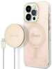 Telefoniümbrise ja laadija komplekt Guess GUBPP14LH4EACSP, Apple iPhone 14 Pro, roosa