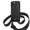 Telefoniümbris Karl Lagerfeld KLHCP14LSTMMK Monogram Plaque Logo Strap, Apple iPhone 14 Pro, must