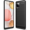 TPU ümbris Hurtel Carbon Flexible Cover, Samsung Galaxy A42 5G, must