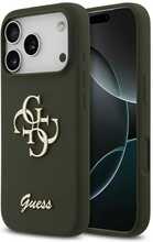 Guess Silicone Big 4G Script ümbris, Apple iPhone 17 Pro Max, khaki