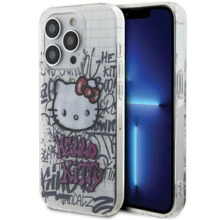 Telefoniümbris Hello Kitty IML Kitty On Bricks Graffiti HKHCP14XHDGPHT, Apple iPhone 14 Pro Max, valge