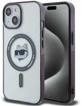 Telefoniümbris Karl Lagerfeld IML Choupette Head MagSafe KLHMP15MHCHNOTK, Apple iPhone 15 Plus, läbipaistev
