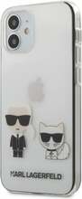 Telefoniümbris Karl Lagerfeld KLHCP12SCKTR Karl & Choupette, Apple iPhone 12 mini, läbipaistev