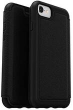 Telefoniümbris Otterbox Strada Booklet, Apple iPhone SE (2nd Gen)/8/7, must