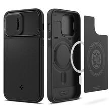 Telefoniümbris Spigen Optik Armor MagSafe, Apple iPhone 14 Pro Max, must