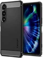 Telefoniümbris Spigen Rugged Armor, Sony Xperia 1 VI, must