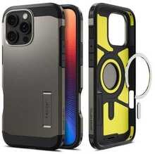 Telefoniümbris Spigen Tough Armor MagSafe, Apple iPhone 16 Pro Max, gunmetal