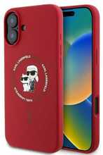 Telefoniümbris Karl Lagerfeld KLHMP16SSCMKCRHR, Apple iPhone 16, punane