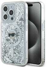 Telefoniümbris Karl Lagerfeld Liquid Glitter KLHMP15XLGKISGH, Apple iPhone 15 Pro Max, läbipaistev