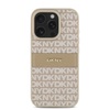 DKNY PU Leather Repeat Pattern Tonal Stripe, Apple iPhone 16 Pro Max, roosa