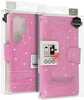 Telefoniümbris Liavec Glitter Mag Book Case, Samsung Galaxy S24 Plus, roosa