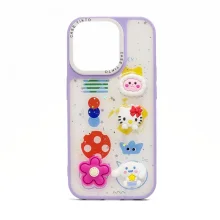 Telefoniümbris iLike Epoxy Cartoon Cover, Apple iPhone 13, lilla