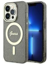 Telefoniümbris Guess Glitter Gold MagSafe GUHMP14XHCMCGK, Apple iPhone 14 Pro Max, must