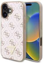 Telefoniümbris Guess GUHCP16MPG4GPH 4G Triangle, Apple iPhone 16 Plus, valge