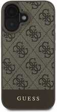 Telefoniümbris Guess PU 4G Stripe, Apple iPhone 16, pruun