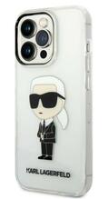 Karl Lagerfeld IML Ikonik NFT KLHCP14LHNIKTCT ümbris, Apple iPhone 14 Pro, läbipaistev