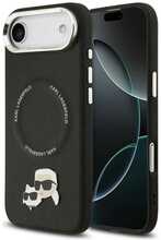 Telefoniümbris Karl Lagerfeld Karl & Choupette Pins MagSafe KLHMP17MPSMLRKCK, Apple iPhone 17 Air, must