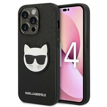 Telefoniümbris Karl Lagerfeld Saffiano Choupette Head Case KLHCP14XSAPCHK, Apple iPhone 14 Pro Max, must