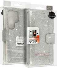 Telefoniümbris Liavec Glitter Mag Book Case, Samsung Galaxy S23 Plus, hõbedane