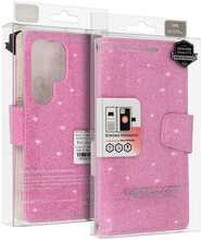 Telefoniümbris Liavec Glitter Mag Book Case, Samsung Galaxy S24 Plus, roosa