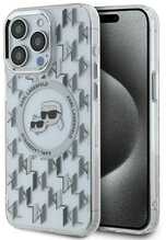 Telefoniümbris Karl Lagerfeld IML Monogram KLHMP15XHMCKMHT, Apple iPhone 15 Pro Max, läbipaistev