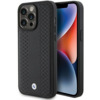 BMW Leather Diamond Pattern BMHCP15X22RFGK ümbris, Apple iPhone 15 Pro Max, must
