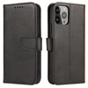Telefoniümbris Hurtel Wallet stendiga, Apple iPhone 15 Pro, must