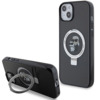 Telefoniümbris Karl Lagerfeld KLHMP15SHMRSKCK Ring Stand, Apple iPhone 15, must