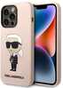Telefoniümbris Karl Lagerfeld Silicone Ikonik MagSafe KLHMP14XSNIKBCP, Apple iPhone 14 Pro Max, roosa