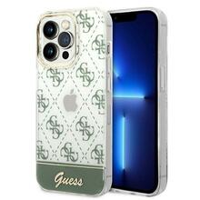 Guess GUHCP14XHG4MHA 4G Pattern Script telefoniümbris, iPhone 14 Pro Max, khaki