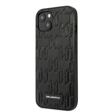 Telefoniümbris Karl Lagerfeld Monogram Plaque KLHCP13SMNMP1K, Apple iPhone 13 Mini, must