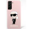 Telefoniümbris Karl Lagerfeld Silicone Ikonik KLHCS23SSNIKBCP, Samsung Galaxy S23, roosa